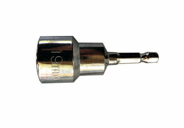 19mm socket and drill adaptor for ground dog screw in pegs