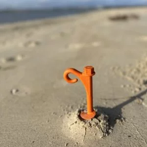 sand peg in sand